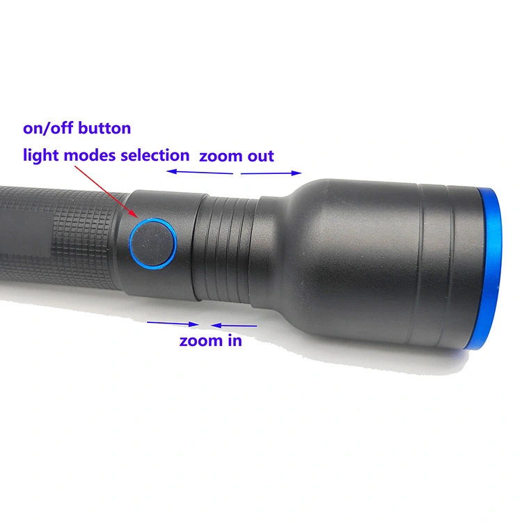 2500 Lumen Rechargeable Flashlight with Power Bank