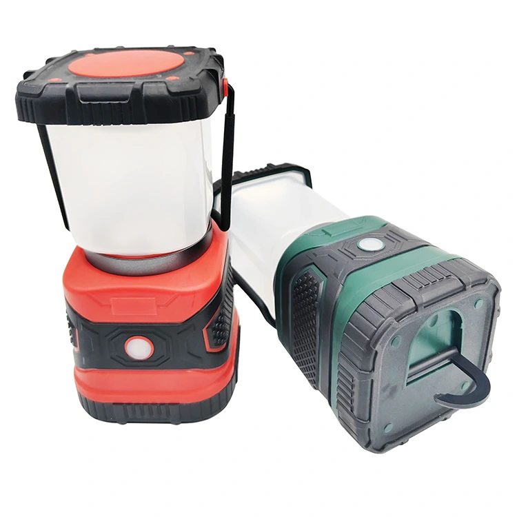 LED genopladelig campinglampe med håndtag